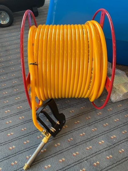 Dynamic Agricultural 100 metre spray hose, reel and gun Combo : BidBud