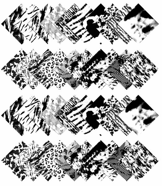 Soimoi 40Pcs Tie Dye Print Cotton Precut Fabrics For Quilting Craft Strips Carousel 2