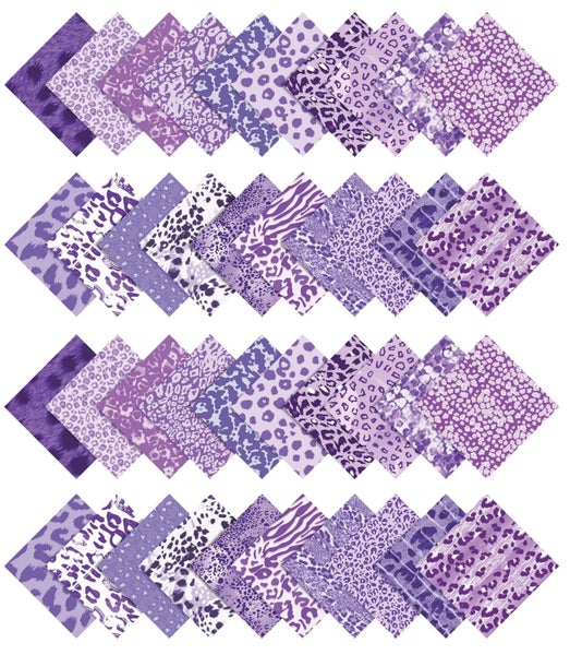 Soimoi 40Pcs Floral Artistic Print Cotton Precut Fabrics For Quilting Craft Carousel 2