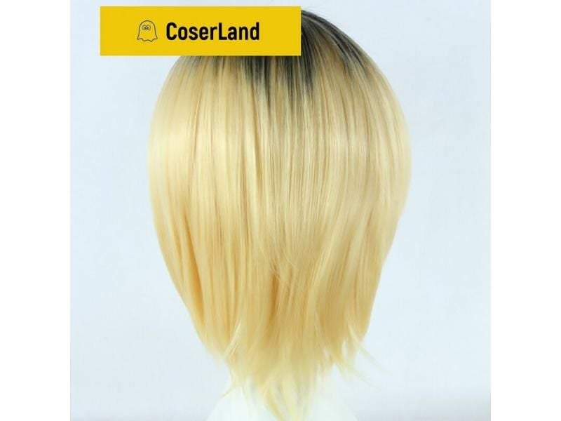 Haikyuu Kenma Kozume Blonde Short Yellow Anime Cosplay Wig Halloween Synthetic Carousel 1