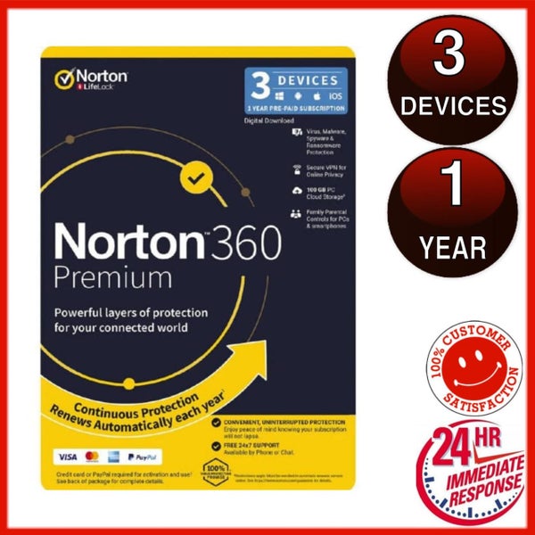 Norton 360 Premium 3 Device 1 Year Carousel 2