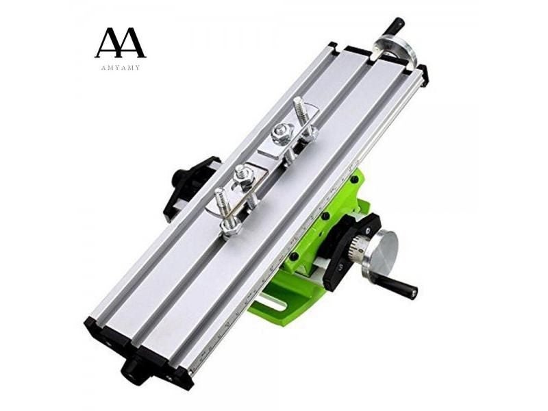 AMYAMY Compound Cross Table Adjustable X-Y Axis Milling Table Worktable For Carousel 1