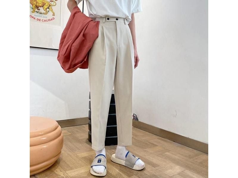 Men's Straight Loose Thickened Velvet Suit Casual Cotton Trousers S XL Carousel 2