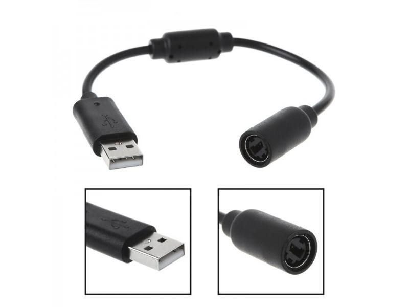 USB Cable Adapter Cord Replacement For Xbox 360 Wired Game Controller Carousel 1