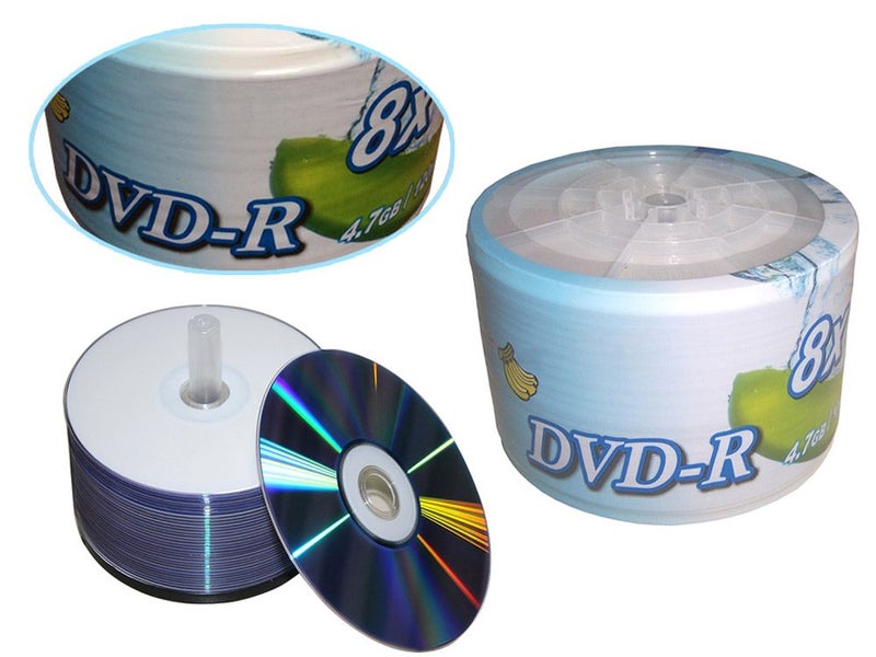 Blank Printable DVD-R 8X 50PCS Carousel 5