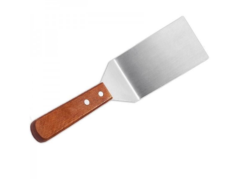 Stainless Steel Metal Cooking Spatula Wooden Handle Wok Pancake Flipper Shovel Carousel 1