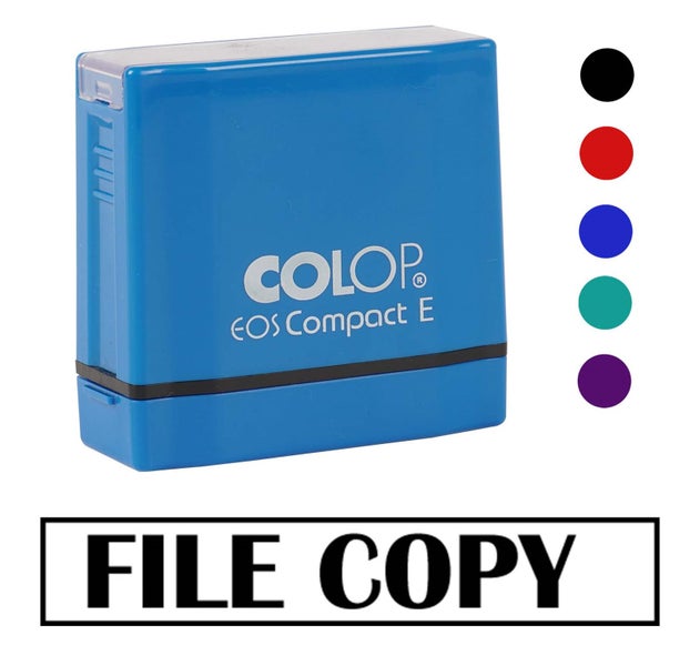 Printtoo File Copy Self Inking Rubber Stamp Pre-Inked Office Stamp- Home Office Carousel 2