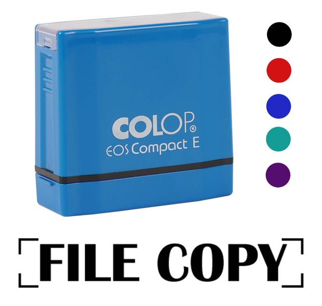 Printtoo File Copy Self Inking Rubber Stamp Pre-Inked Office Stamp- Home Office Carousel 2