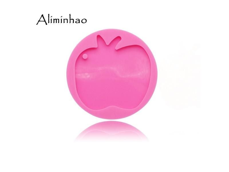 Shiny Apple Silicone Keychain Mold For Epoxy Resin Jewelry Making Carousel 1