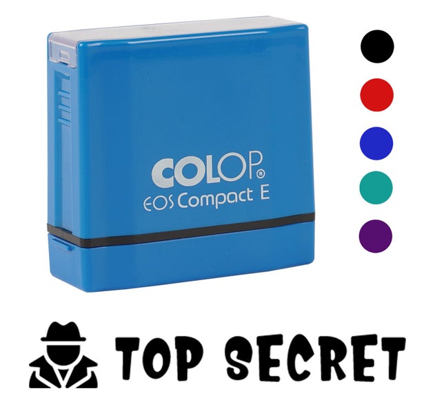 Printtoo Top Secret Self Inking Rubber Stamp Pre-Inked Office Stamp- Home Carousel 2