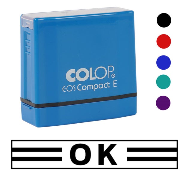 Printtoo Ok Self Inking Rubber Stamp Pre-Inked Office Stamp- Home Office Carousel 2