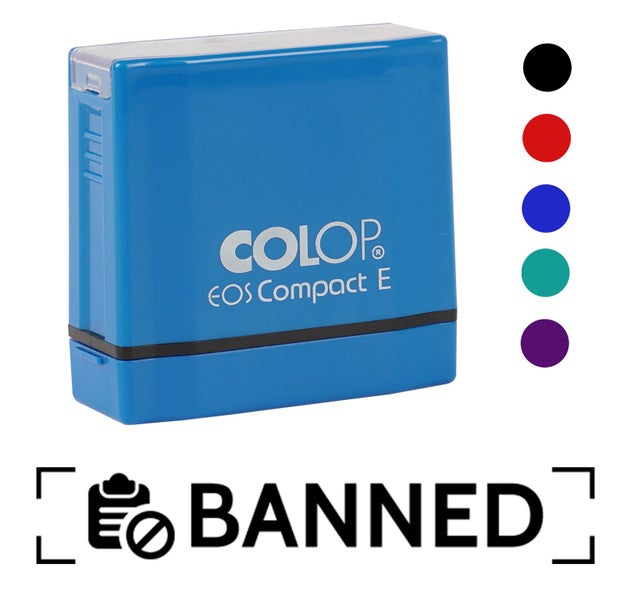 Printtoo Banned Self Inking Rubber Stamp Pre-Inked Office Stamp- Home Office Carousel 2
