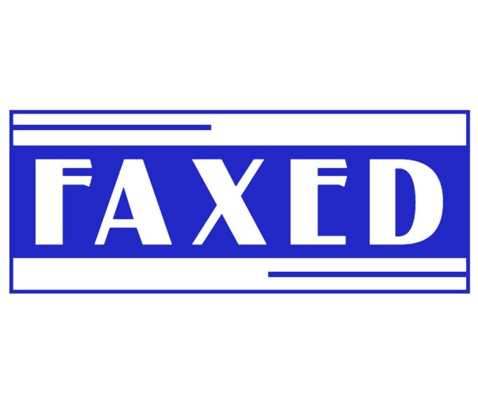 Printtoo Faxed Self Inking Rubber Stamp Pre-Inked Office Stamp- Home Office Carousel 1