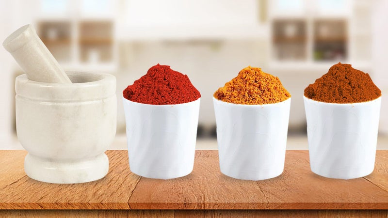 IBA Indianbeautifulart Marble Stone White Mortar and Pestle Set Natural Carousel 4