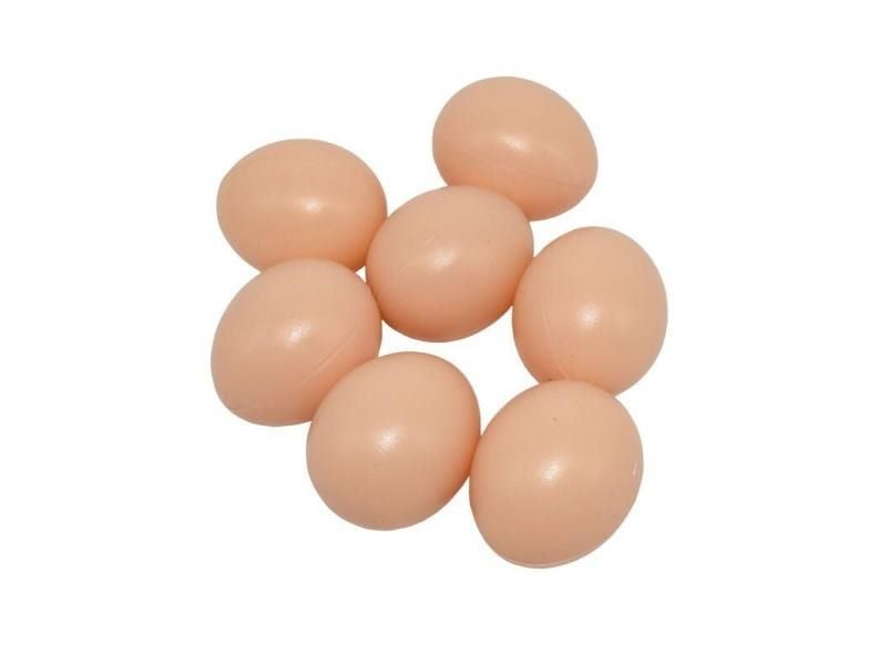 5 Pcs Hatching Egg Hen Poultry Hatch Breeding Simulation Fake Plastic Carousel 1