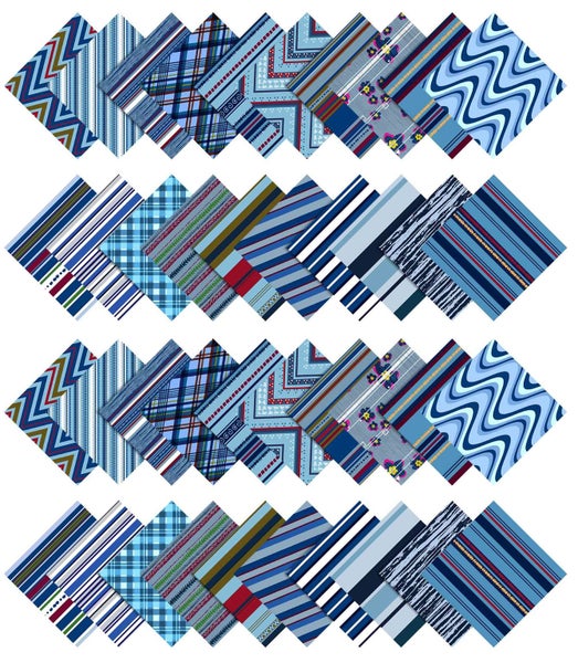 Soimoi Precut 10-inch Check Prints Cotton Fabric Bundle Quilting Squares Charm Carousel 1