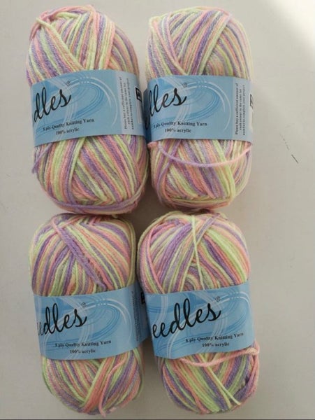 *6 balls Acrylic multi-colour Knitting yarn/8Ply/5533-B45 Carousel 2