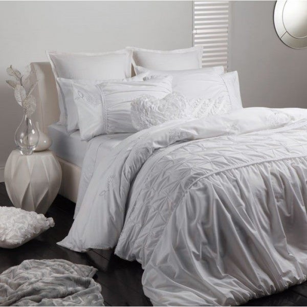 STANDARD Pillowcase - Felicity White by Logan & Mason *CLEARANCE PRICE* Carousel 2