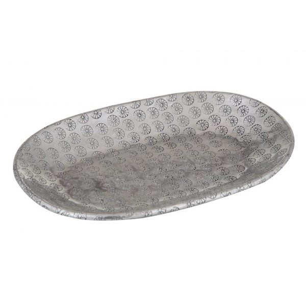 Davis & Waddell Ravi Oval Serving Dish (Antique Silver) - 22x15x2cm Carousel 1