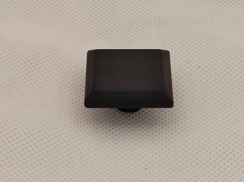 Knob Square Black Beveled - Cabinet Drawer and Cupboard Door Carousel 1