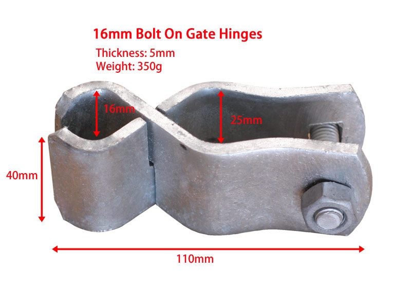 ONE 16mm Bolt-on Gate Hinge --- Brand new Carousel 2