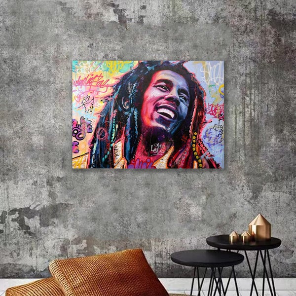 Free Shipping: Banksy Canvas Wall Pop Art - Uncle Bob Carousel 2