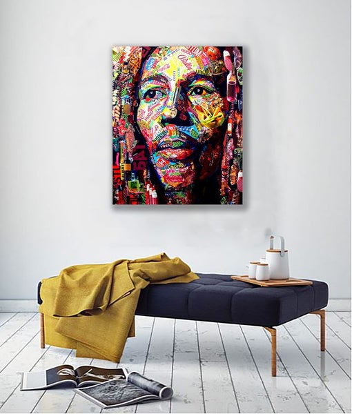 Free Shipping: Banksy Canvas Wall Art - Uncle Bob Carousel 2