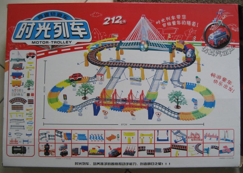 NEW Battery TRAIN & JEEP on TRACKS & FEXI TRAX 212 pieces Carousel 2