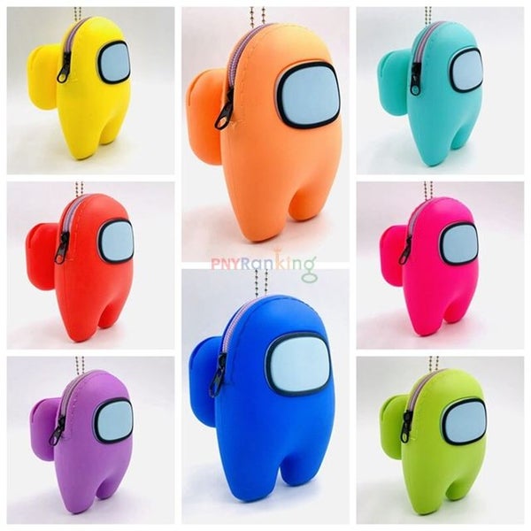 Hot Games Among Us Model Anime Figure Cute Cartoon Case Cover with Keychain Carousel 1