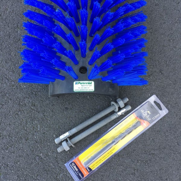 Boot and Shoe Brush - half round, with dyna bolt Carousel 2