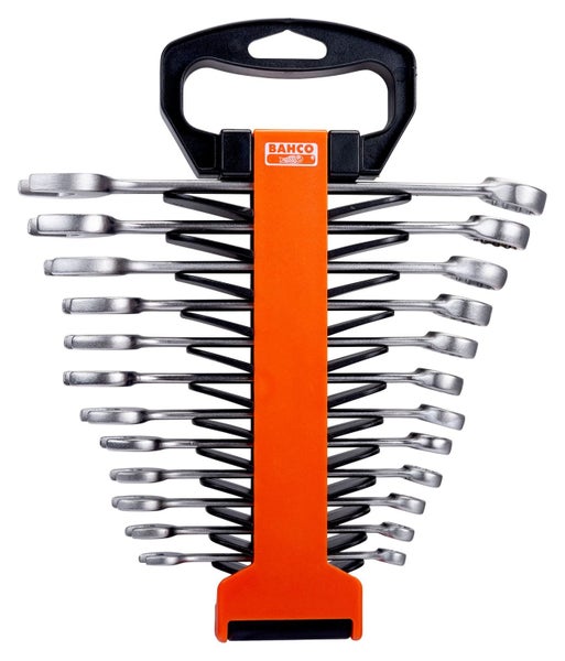 Bahco 12pc Combination Ring & Open End Spanner Set, 8mm - 19mm Carousel 1