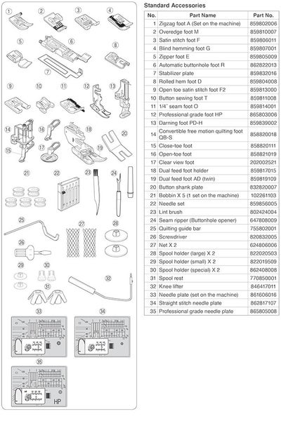 Janome Memory Craft Electronic Sewing Machine MC6700P Carousel 2