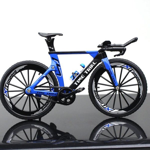 Model Diecast Alloy 1:10 Time Trial Road Bike – Blue & Black Carousel 1