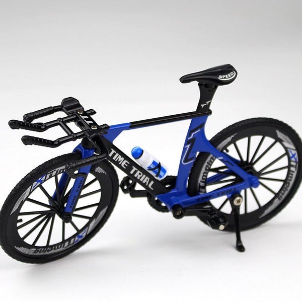 Model Diecast Alloy 1:10 Time Trial Road Bike – Blue & Black Carousel 2