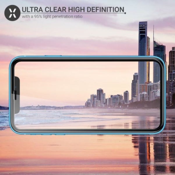 Premium Tempered Glass Screen Protector for IPhone XR, Black Carousel 5