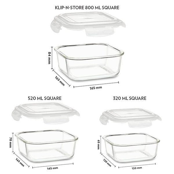 Glass Storage Containers For Kitchen With Air-Tight Lids Carousel 15