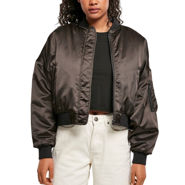 Urban Classics Ladies - SATIN BOMBER Short Carousel 2