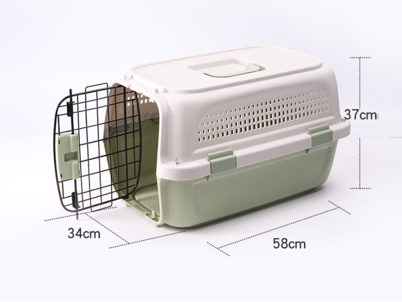PP 30 - Dog/Cat Airline Travel Cage/Carrier 58CM GREEN Carousel 1