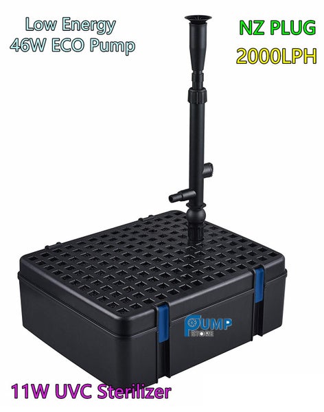 Jebao ECO 2000LPH Fountain Pond Water Pump + Pond Filter + 11W UV ALL IN ONE63615422948099110