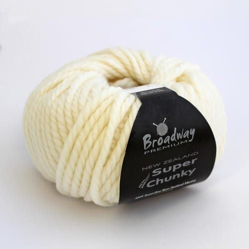Broadway Yarns NZ Super Chunky 100% NZ Merino 4001 Bone Carousel 1