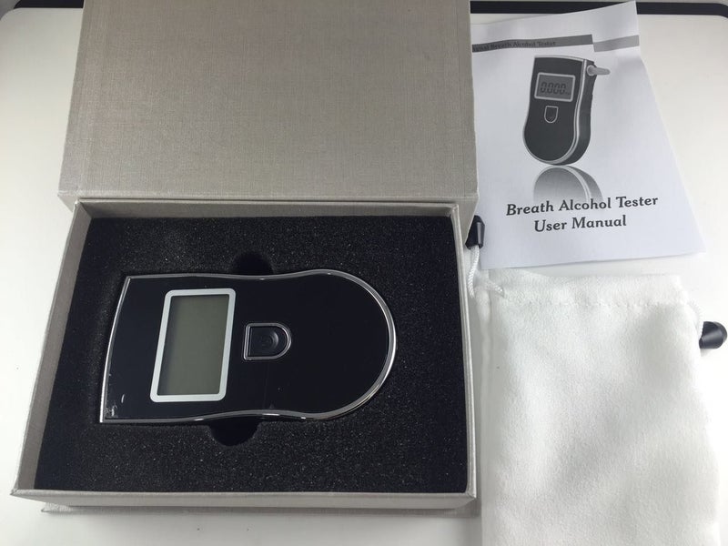 Breath Alcohol Tester Digital LCD Breathalyser Analyzer Carousel 2