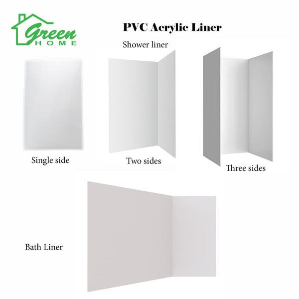 Shower Liner/PVC Board 300x1850mm Any customer size(Green Home) Carousel 1