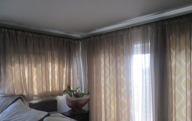 Two sets of curtains- REDUCED PRICE-double rod curtains Carousel 1