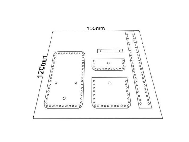 DIY Leather Craft Mini Bag Small Briefcase Pendant Sewing Pvc Template Carousel 1