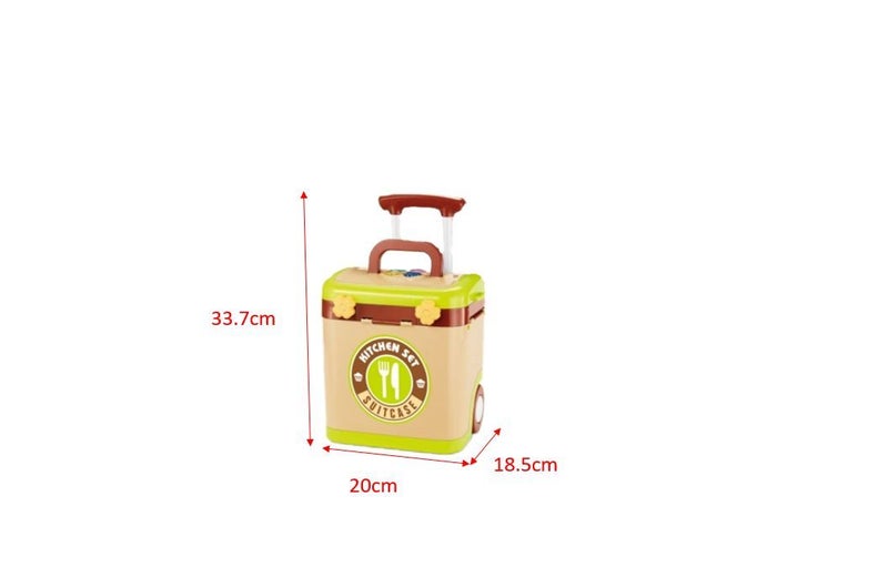 PTN Suitcase Kid Kitchen Toy Cooking Pretend Play Set Toddler Education Playset Carousel 2