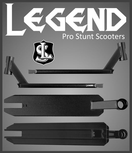 Discounted - Legend VR1 Elite Stunt Scooter Deck - Black Carousel 1