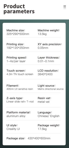 Creality LD-006 3D Mono LCD Printer 192x120x250mm (Auckland stock) Carousel 18