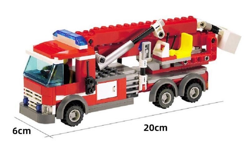 244pcs Fire ladder truck Carousel 2