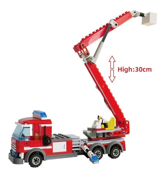 244pcs Fire ladder truck Carousel 3