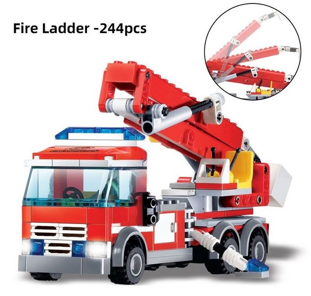 244pcs Fire ladder truck Carousel 1
